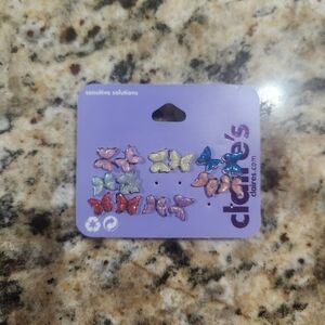 Claires Butterfly Earring Set